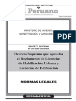 Reglamento Ley 29090 Actual 2017 PDF