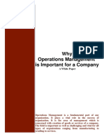 Why Operations Management Is Important For A Company PDF