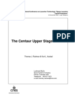 The Centaur Upper Stage Vehicle History