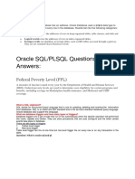 Oracle SQL/PLSQL Questions & Answers:: Federal Poverty Level (FPL)