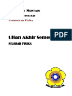 UAS - Sejarah Fisika - Dwi Mentari - 06101011040