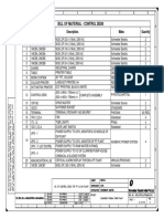 Bill of Material - Control Desk: Sno. Item Description. Make. Quantity