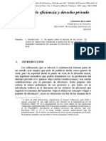 Principio de Eficiencia y Derecho Privado - José Cándido Paz-Ares Rodríguez