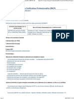 Le Répertoire National Des Certifications Professionnelles (RNCP) (Résumé Descriptif de La Certification) - Commission Nationale de La Certification Professionnelle