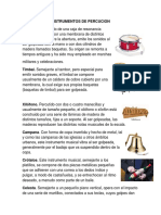 Instrumentos de Percucion