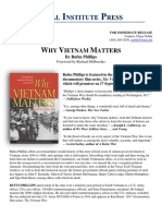 PRESS RELEASE: "Why Vietnam Matters: An Eyewitness Account of Lessons Not Learned" by Rufus Phillips