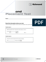 Richmond Placement Test