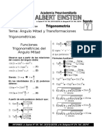 Angulo Mitad y Transformaciones Trigonometricas