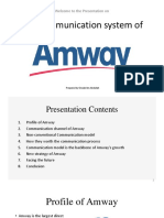 The Communication System of Amway