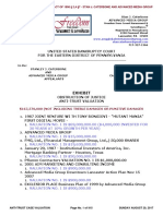 CASE NO. 17-01233 CH 11 APPEAL EXHIBIT Re THE STAN J. CATERBONE OBSTRUCTION OF JUSTICE CASE - ANTI-TRUST VALUATION August 20, 2017