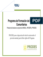 Programa de Formacion de Lideres Comunitarios