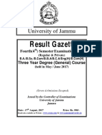 Jammu University Result