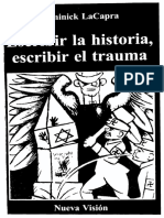 LaCapra Dominick Escribir La Historia Escribir El Trauma PDF