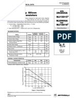 Transistor de Potencia MJ15015 PDF