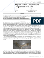 Design, Modeling and Failure Analysis of Car Front Suspension Lower Arm