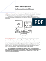 VSWR Meter Operation: A-VSWR Measuring Equipment and Techniques