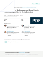 Biomechanics of The Knee During Closed Kinetic Chain and Open Kinetic Chain Exercises