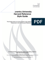 Coventry University Harvard Reference Style Guide