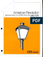 ITT American Electric American Revolution Post Top Series 47 & 48 Spec Sheet 11-79