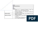 Engineering Mechanics Syllabus