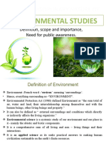 Environmental Studies Definition and Scope