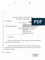 Sibley Lawsuit Against Portland Public Schools