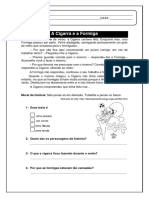 A Cigarra e A Formiga PDF