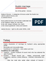 Divorce - Muslim Law