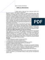 Realizar Un Cuadro Sinóptico de Aditivos Alimenticios