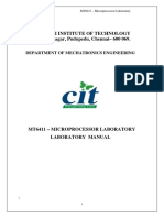 Microprocessor Lab Manual PDF