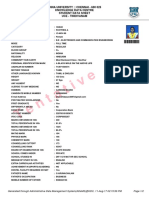 Tentative: Anna University:: Chennai - 600 025 Knowledge Data Centre Student Data Sheet Uce - Tindivanam