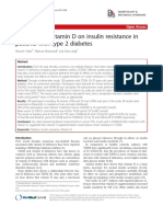 The Effect of Vitamin D On Insulin Resistance in Patients With Type 2 Diabetes