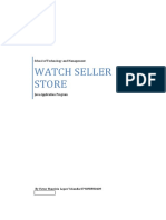 Watch Seller Store: School of Technology and Management