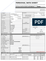 CS Form No. 212 Revised Personal Data Sheet - New