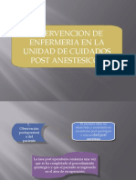 Cuidados de Enfermeria Post Anestesicos