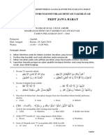 Soal Uadta Aqidah 2016 (1) Edit