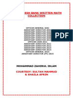 Bangladesh Bank Written Math