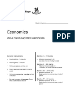 Newington 2013 Economics Prelim Yearly & Solutions PDF