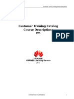 Customer Training Catalog Course Descriptions: HUAWEI Learning Service