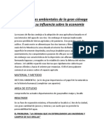 Las Variaciones Ambientales de La Gran Ciénaga de Bermejo y Su Influencia Sobre La Economía