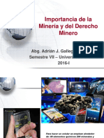 Derecho Minero - Importancia de La Minería