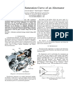 Open Circuit Saturation Curve of An Alternator EXPT8