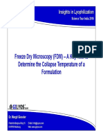 Freeze Drying Microscopy - Margit Gieseler