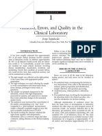 Chapter 1 Variation Errors and Quality in The Clinical Laboratory 2013 Accurate Results in The Clinical Laboratory