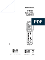 MANUAL pH-METRO HANNA 9811