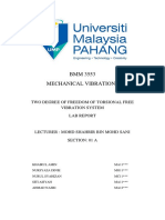 BMM3533 - Two Degree of Freedom of Torsional Free Vibration System