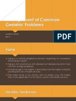 Management of Common Geriatric Problems