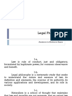 Legal Philosophy: Answers To Midterm Exam