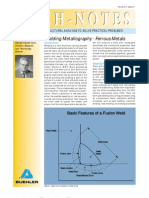 Buehler Welding MetallographyFerrous Metals