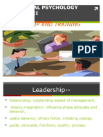 Leadership and Training: Industrial Psychology